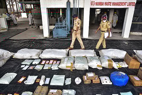 Destruction of seized drugs in Navi Mumbai