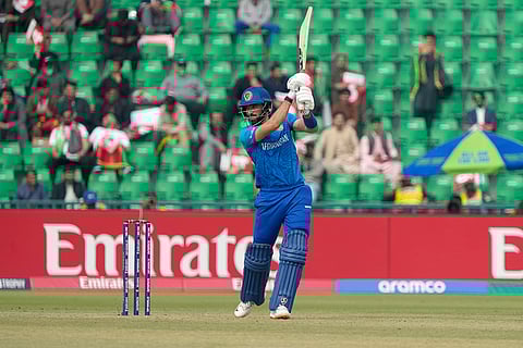 ICC Champions Trophy, AFG vs ENG: Afghanistan's Ibrahim Zadran bats