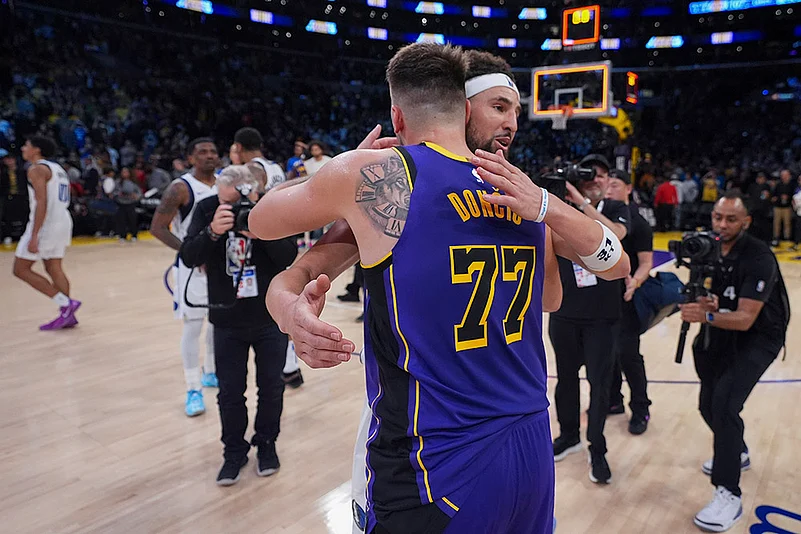 NBA Basketball 2024-25 Dallas Mavericks vs Los Angeles Lakers: Luka Doncic