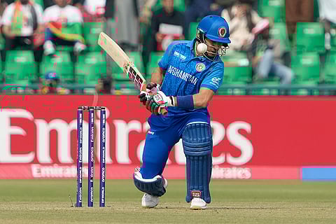 ICC Champions Trophy, AFG vs ENG: Afghanistan's Rahmanullah Gurbaz avoids the ball