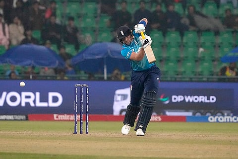ICC Champions Trophy, AFG vs ENG: England's Joe Root bats