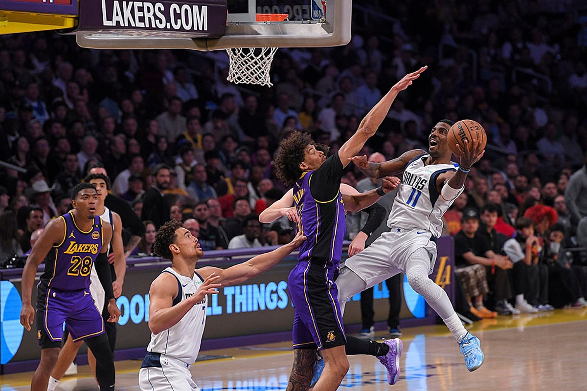 NBA Basketball 2024-25 Dallas Mavericks vs Los Angeles Lakers: Kyrie Irving