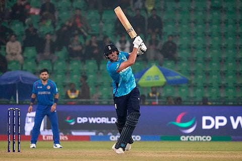 ICC Champions Trophy, AFG vs ENG: England's Jamie Overton bats