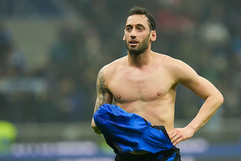 Coppa Italia 2024-25 Italy Soccer Italian Cup Inter Milan vs Lazio: Hakan Calhanoglu