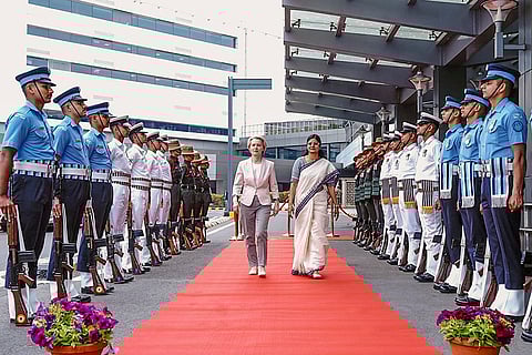 European Commission President in Delhi