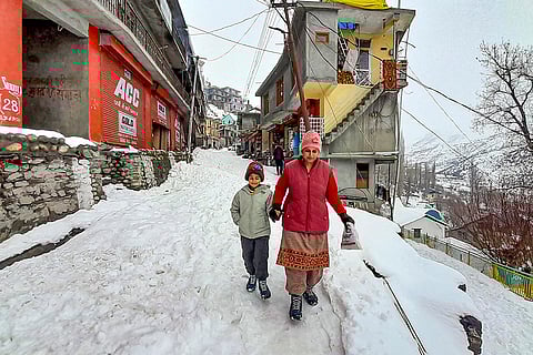 Heavy snowfall in Lahaul & Spiti