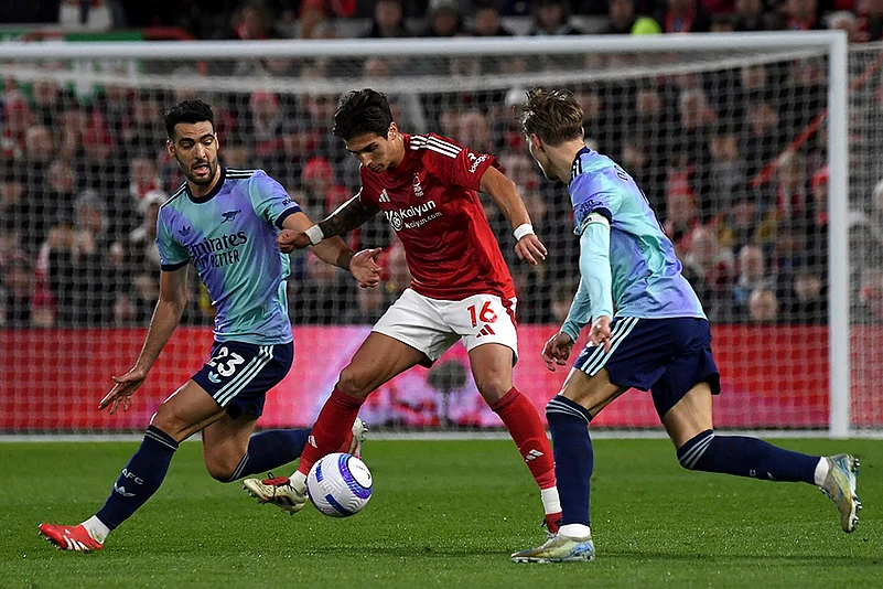 English Premier League Soccer 2024-25 Nottingham Forest vs Arsenal: Mikel Merino