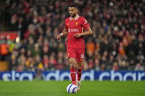 EPL 2024-25: Liverpool's Cody Gakpo runs with the ball