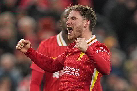 EPL 2024-25: Liverpool's Alexis Mac Allister celebrates after scoring his side's second goal