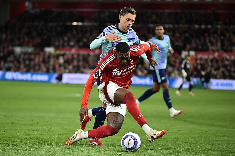 English Premier League Soccer 2024-25 Nottingham Forest vs Arsenal: Callum Hudson-Odoi