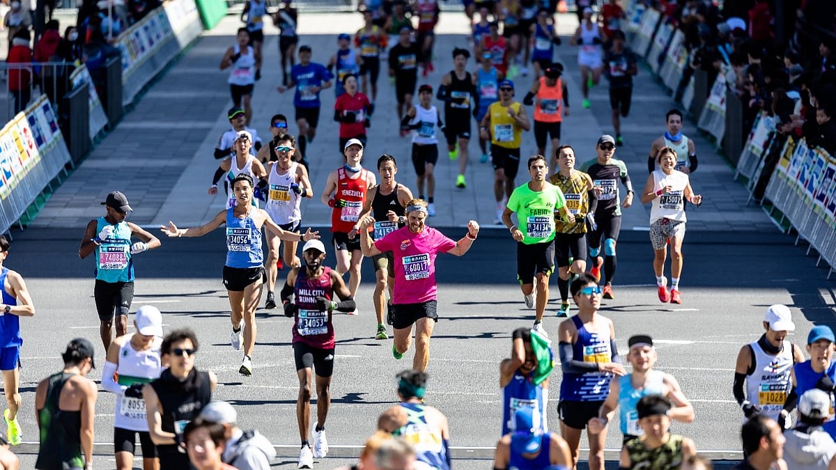 Tokyo Marathon 2024 : A Glimpse from the Tokyo Marathon 2024. 