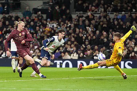 EPL 2024-25: Manchester City's Erling Haaland scores his side's second goal