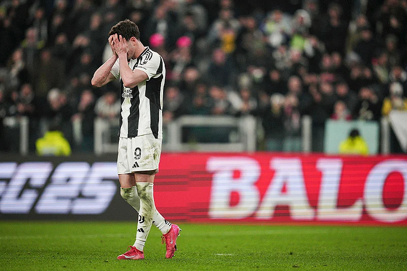 Italian Cup soccer 2024-25 Quarter-final Juventus vs Empoli: Dusan Vlahovic