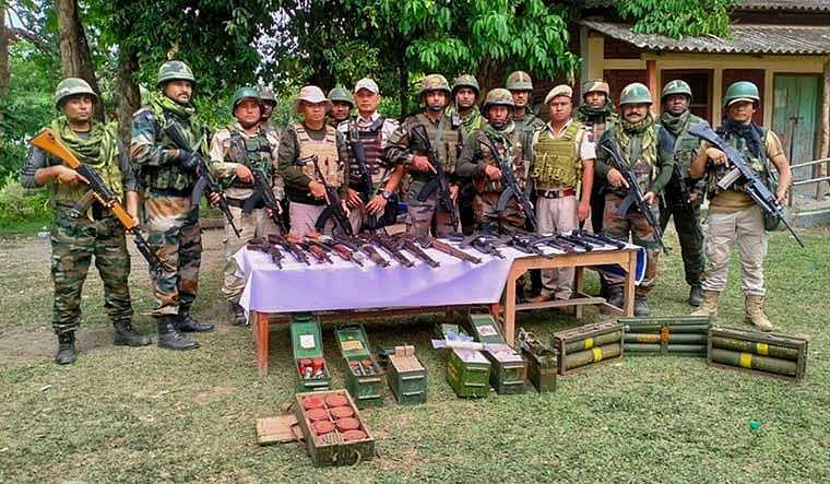 PTI : Weapons surrendered in Manipur