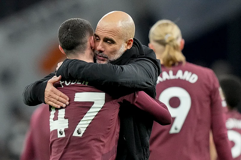 English Premier League Soccer 2024-25 Tottenham Hotspur vs Manchester City: Pep Guardiola