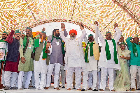 Rakesh Tikait at Kisan Mahapanchayat