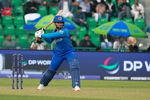 ICC Champions Trophy, AFG vs AUS: Afghanistan's Azmatullah Omarzai bats