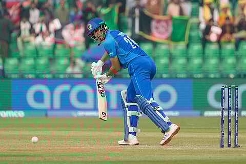 ICC Champions Trophy, AFG vs AUS: Afghanistan's Sediqullah Atal bats