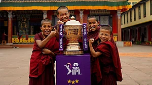 Special arrangement : IPL trophy in Sikkim.