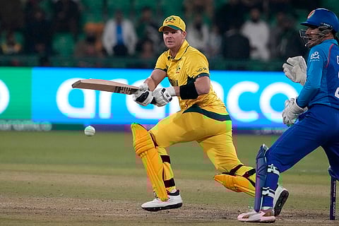 ICC Champions Trophy, AFG vs AUS: Australia's Steve Smith plays a shot
