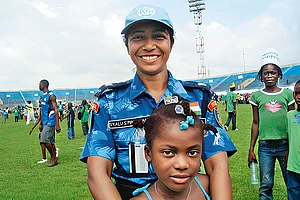 | Courtesy-Syalu S Maharana : On a Mission: Syalu Maharana in Liberia on a UN Peacekeeping mission