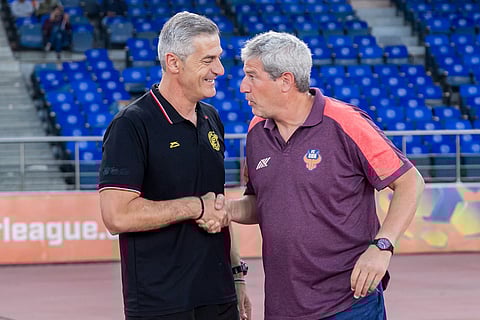 ISL 2024-25, Punjab FC Vs FC Goa: Pre-match greetings! Head coaches of Punjab FC and FC Goa