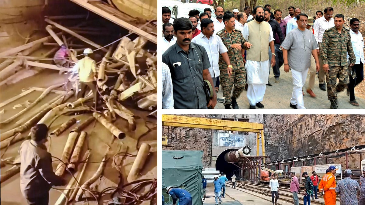 PTI : Telangana SLBC tunnel rescue