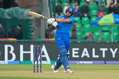 ICC Champions Trophy, AFG vs AUS: Afghanistan's Sediqullah Atal plays a shot