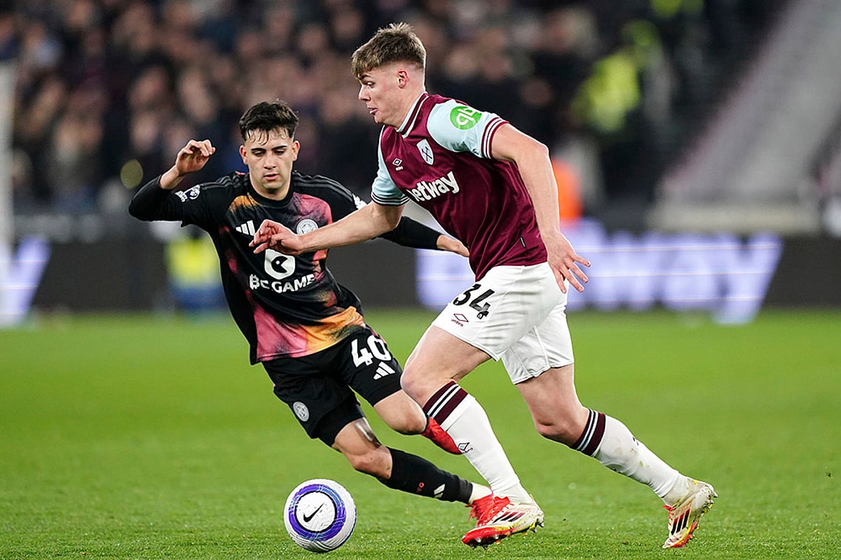 English Premier League soccer West Ham United vs Leicester City: Evan Ferguson