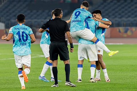 ISL 2024-25, Punjab FC Vs FC Goa: FC Goa players celebrate Carl Gerard McHugh's goal