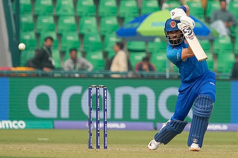 ICC Champions Trophy, AFG vs AUS: Afghanistan's Ibrahim Zadran plays a shot