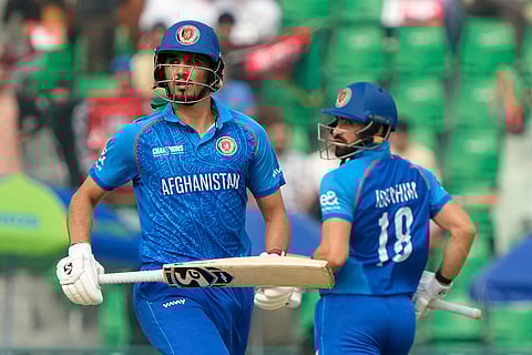 ICC Champions Trophy, AFG vs AUS:
Afghanistan's Sediqullah Atal and Ibrahim Zadran run between the wickets
