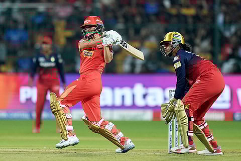 WPL 2025, RCB vs GG: Gujarat Giants’ captain Ashleigh Gardner plays a shot