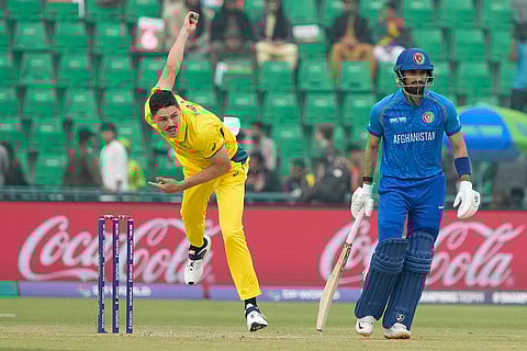 ICC Champions Trophy, AFG vs AUS: Australia's Ben Dwarshuis bowls