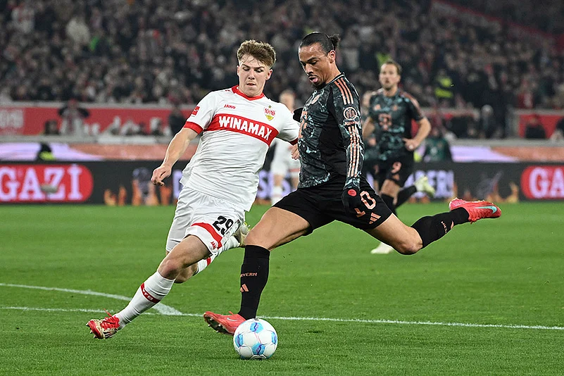 Germany Bundesliga soccer 2024-25 VfB Stuttgart vs Bayern Munich: Leroy Sane