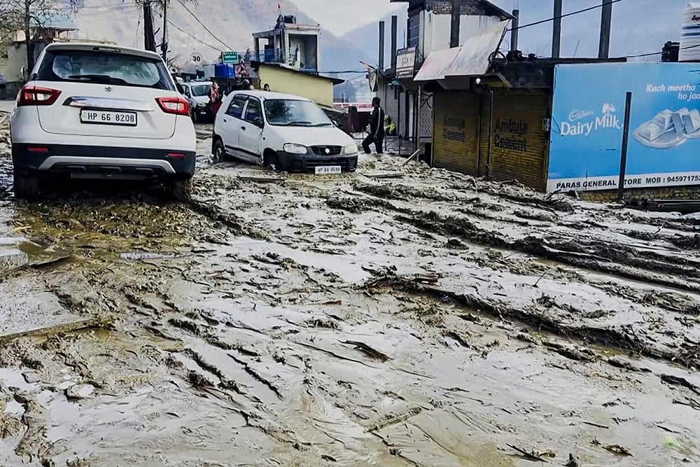 | Photo: PTI : Weather: Heavy rain in Kullu