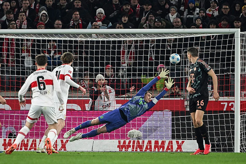 Germany Bundesliga soccer 2024-25 VfB Stuttgart vs Bayern Munich: Angelo Stiller