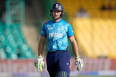 Champions Trophy 2025, RSA Vs ENG: England's Jos Buttler walks off the field after his dismissal