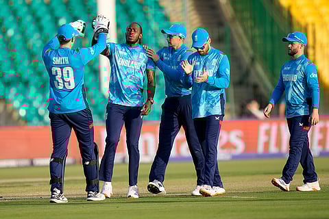 Champions Trophy 2025, RSA Vs ENG: England's Jofra Archer celebrates wicket of South Africa's Tristan Stubbs