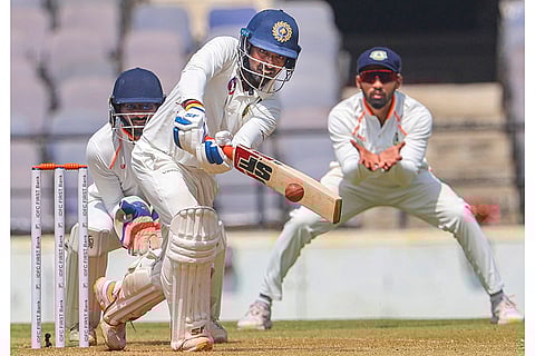 Ranji Trophy final, Kerala v Vidarbha Day 3: Kerala's Sachin baby plays a shot