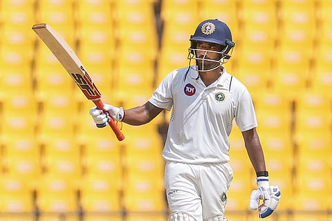 Ranji Trophy final, Kerala v Vidarbha Day 3: Kerala's Sachin Baby celebrates his half century