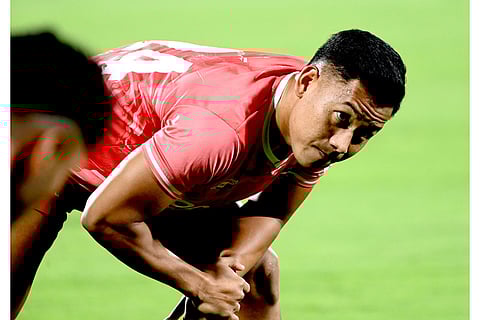 ISL 2024-25, OFC Vs MSC: Odisha FC midfielder Thoiba Moirangthem warms up