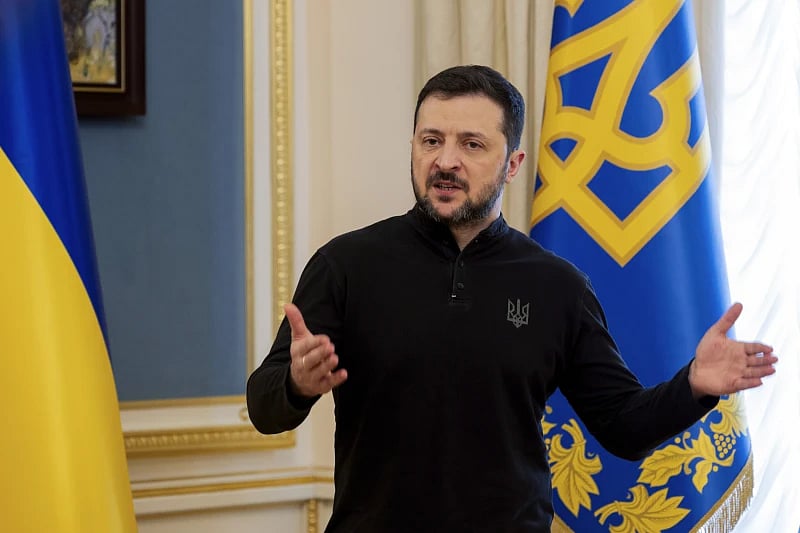 AP : Ukrainian President Volodymyr Zelenskyy