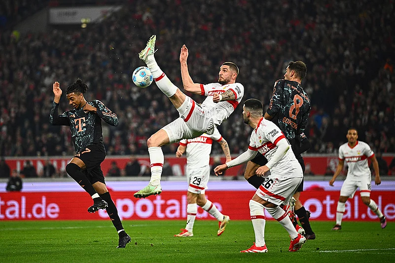 Germany Bundesliga soccer 2024-25 VfB Stuttgart vs Bayern Munich: Jeff Chabot