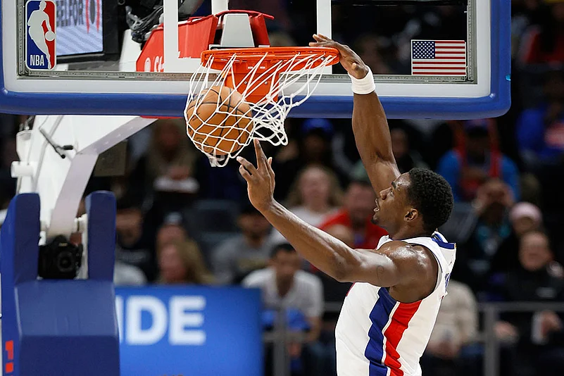 NBA Basketball Game: Denver Nuggets vs Detroit Pistons