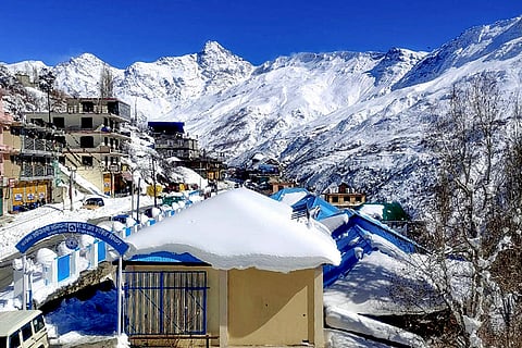 Weather: Fresh snowfall in Lahaul & Spiti