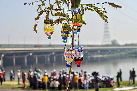 Climate March at Yamuna bank