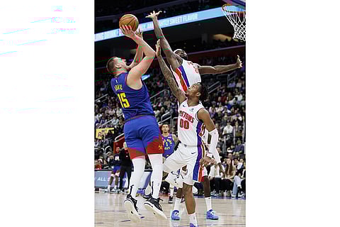 NBA: Denver Nuggets vs Detroit Pistons