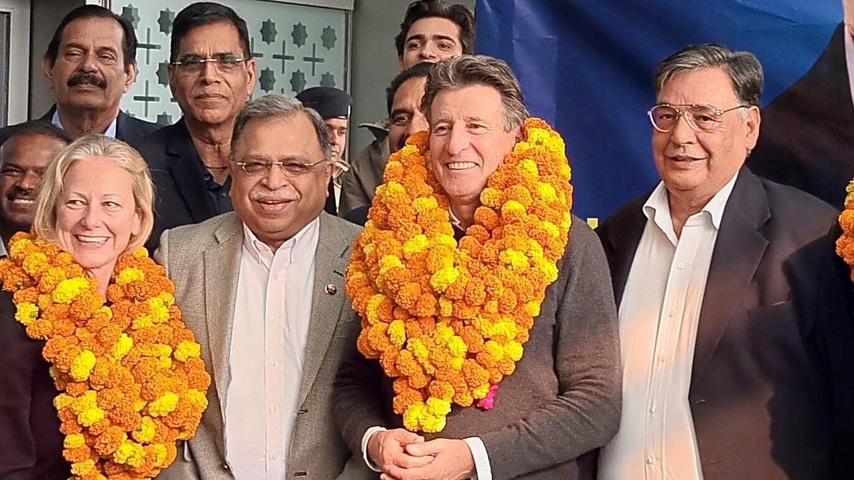 Photo: X | Athletics Federation Of India : Sebastian Coe in India.