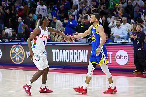 NBA Basketball Game: Golden State Warriors vs Philadelphia 76ers